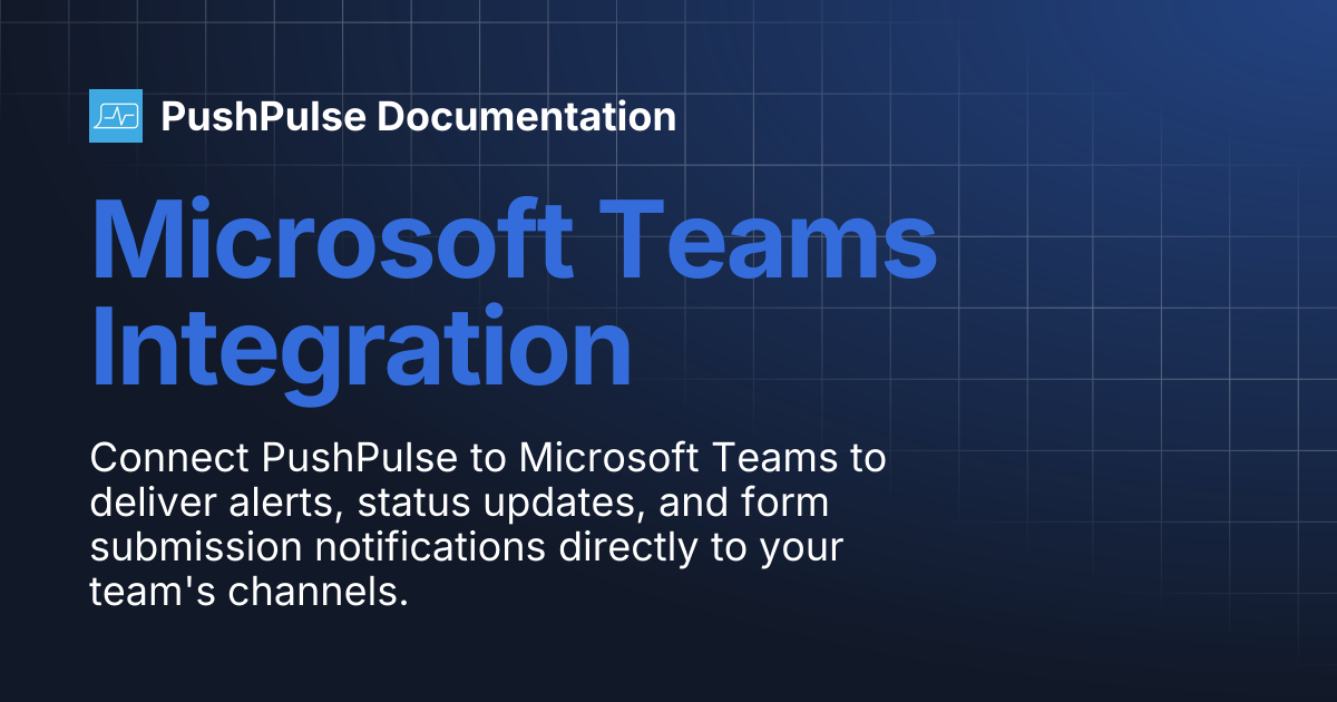 Microsoft Teams Integration | PushPulse Documentation